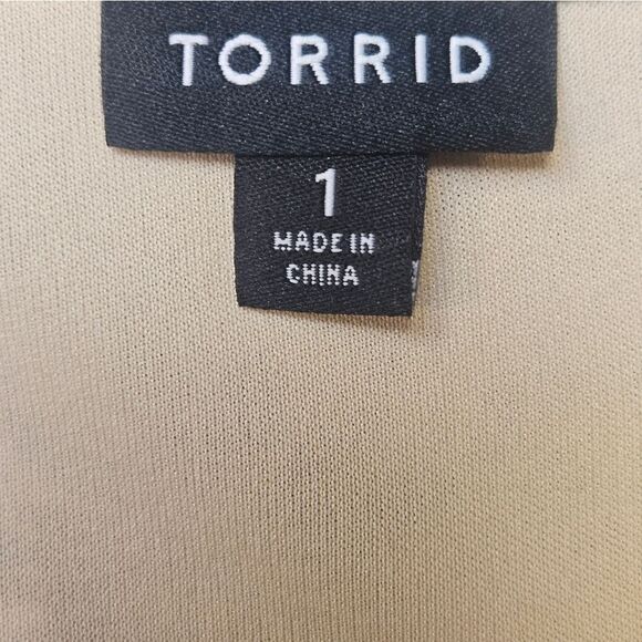 TORRID Plus Size Mini Gauze Lace-Up Floral Skater dress Size 1X - Picture 15 of 16